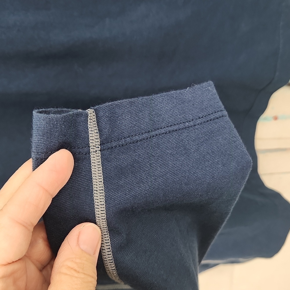 Cloudveil 1/4 Zip Pullover Dark Blue Exposed Heml… - image 3